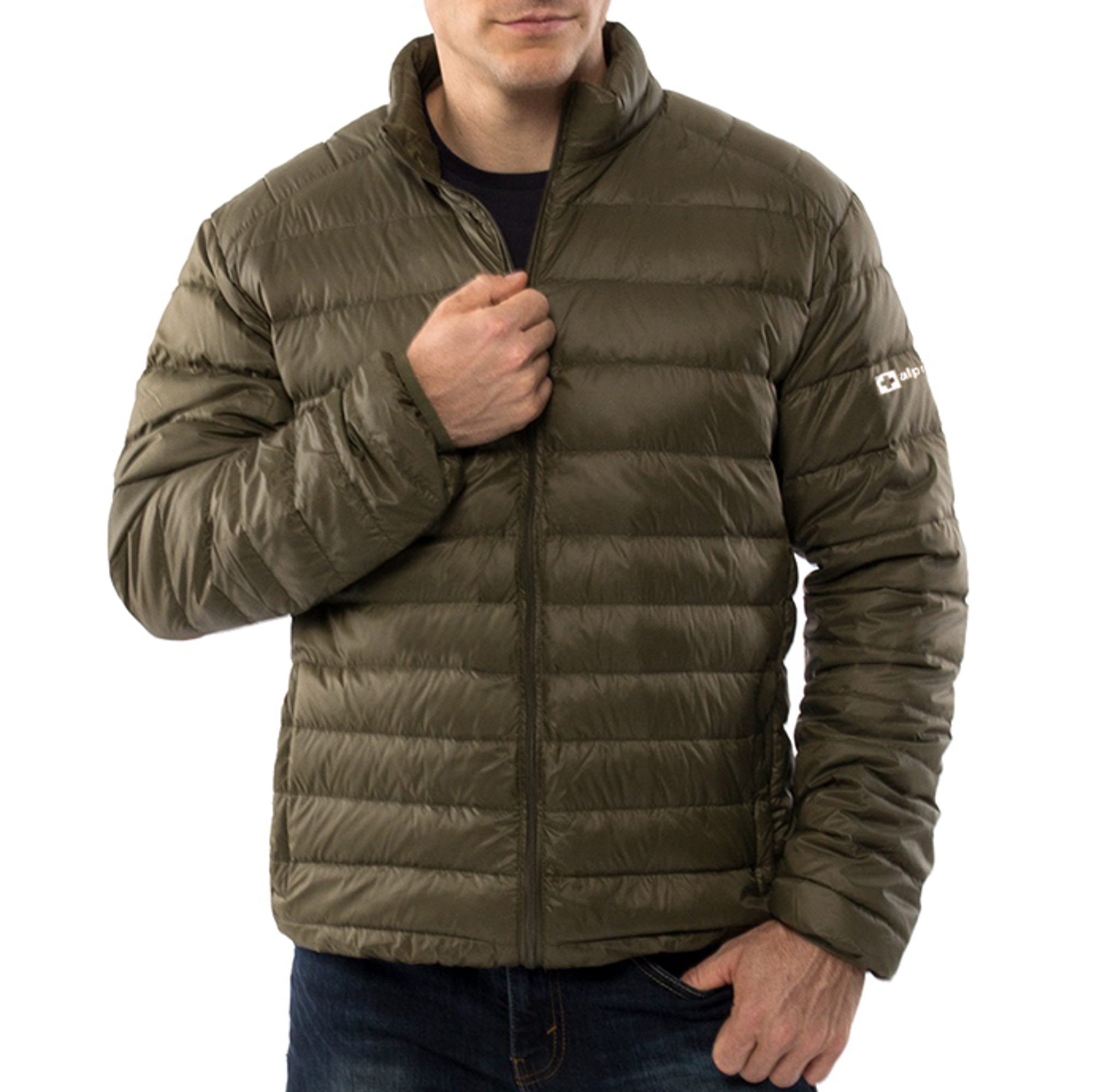 AlpineSwiss Niko Packable Light Mens Down Alternative Puffer Jacket